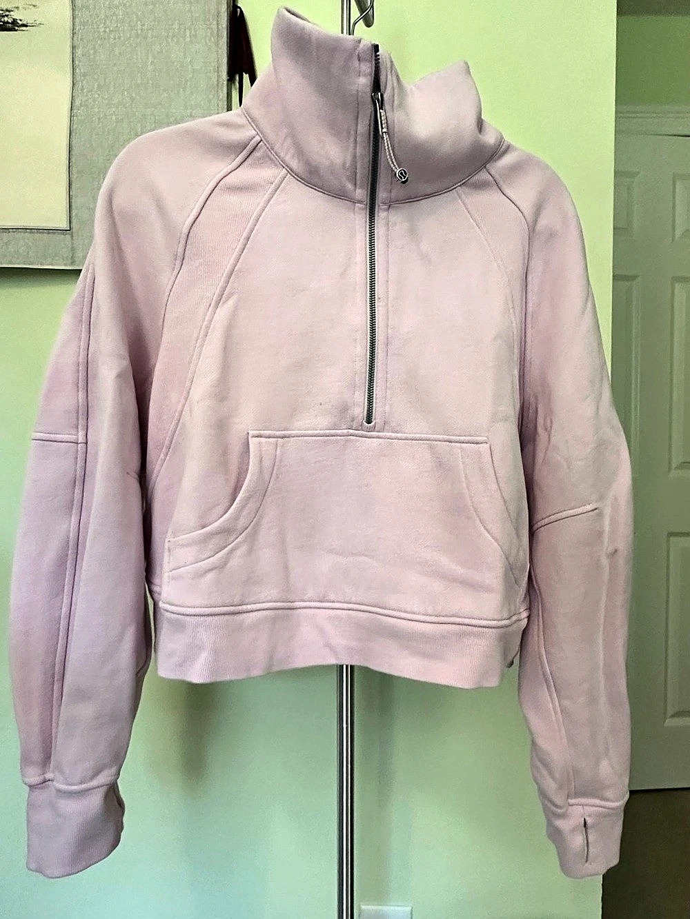 Lululemon Scuba Oversized Funnel-Neck Half-Zip - Light Pink (woman M/L)